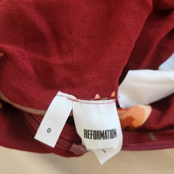 REFORMATION Gabriella Short Sleeve V-Neck Mini Dress size 0/XS - Picture 4 of 5